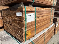 Guyana teak planken geschaafd 1550x140x25mm (161x) - afbeelding 4 van  4