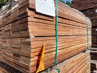 Guyana teak planken geschaafd 1550x140x25mm (80x) - afbeelding 4 van  4