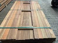 Guyana teak planken geschaafd 1850-2150x70x27mm (117x) - afbeelding 1 van  3