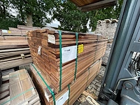 Guyana teak planken geschaafd 1850x140x25mm (161x) - afbeelding 2 van  3