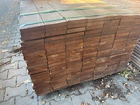 Guyana teak planken geschaafd 1850x140x25mm (161x) - afbeelding 3 van  3