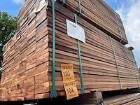 Guyana teak planken geschaafd 1850x140x25mm (90x) - afbeelding 4 van  4