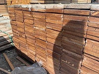 Guyana teak planken geschaafd 1850x145x21mm (189x) - afbeelding 3 van  3