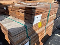 Guyana teak planken geschaafd 2150-2750x140x25mm (122x) - afbeelding 2 van  3