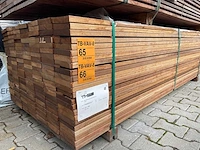 Guyana teak planken geschaafd 2450x140x25mm (80x) - afbeelding 4 van  4