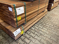 Guyana teak planken geschaafd 2450x140x25mm (81x) - afbeelding 4 van  4