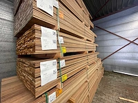 Guyana teak planken geschaafd 2500-3000x90x16mm (206x) - afbeelding 4 van  4