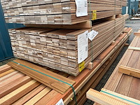 Guyana teak planken geschaafd 2500-3000x90x16mm (265x) - afbeelding 4 van  4