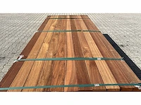 Guyana teak planken geschaafd 2750x90x25mm (127x) - afbeelding 1 van  4
