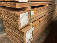Guyana teak planken geschaafd 3000-3500x90x16mm (207x) - afbeelding 4 van  4
