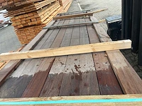 Guyana teak planken geschaafd 3050x90x25mm (83x) - afbeelding 1 van  3