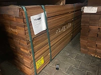 Guyana teak planken geschaafd 3350x90x25mm (261x) - afbeelding 4 van  4