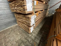Guyana teak planken geschaafd 3500-4500x90x16mm (206x) - afbeelding 4 van  4