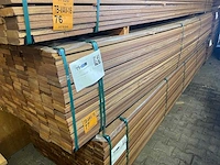 Guyana teak planken geschaafd 3950x90x25mm (147x) - afbeelding 4 van  4
