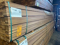 Guyana teak planken geschaafd 4250x90x25mm (80x) - afbeelding 4 van  4