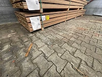 Guyana teak planken geschaafd 4500-5000x90x16mm (203x) - afbeelding 4 van  4