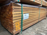 Guyana teak regels geschaafd 2450x68x45mm (84x) - afbeelding 4 van  4