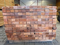 Guyana teak regels geschaafd 3350x68x42mm (77x) - afbeelding 3 van  4