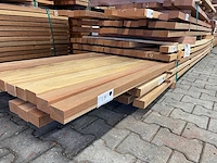 Guyana teak regels geschaafd 3500-4500x68x45mm (71x) - afbeelding 4 van  4
