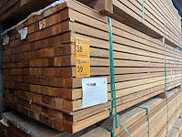 Guyana teak regels geschaafd 3650x68x45mm (152x) - afbeelding 3 van  3