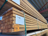 Guyana teak regels geschaafd 4250x68x45mm (90x) - afbeelding 4 van  4