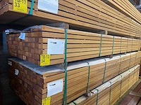 Guyana teak regels geschaafd 4250x68x45mm (90x) - afbeelding 4 van  4