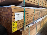 Guyana teak regels geschaafd 4550x68x42mm (63x) - afbeelding 4 van  4