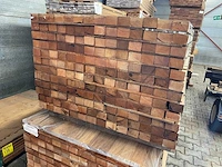 Guyana teak regels geschaafd 4850x68x45mm (46x) - afbeelding 3 van  4