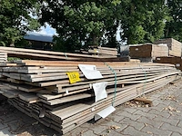 Guyana teak schuttingplanken 4000-5000x140x16mm (115x) - afbeelding 2 van  3