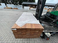 Guyana teak vlonderplanken 1550x140x25mm (161x) - afbeelding 1 van  4