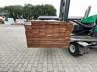 Guyana teak vlonderplanken 1550x140x25mm (161x) - afbeelding 3 van  4