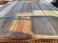 Guyana teak vlonderplanken 1550x140x25mm (161x) - afbeelding 1 van  3