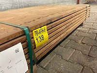 Guyana teak vlonderplanken 1550x145x21mm (49x) - afbeelding 2 van  3