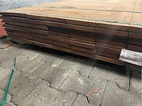 Guyana teak vlonderplanken 1550x145x21mm (49x) - afbeelding 3 van  3