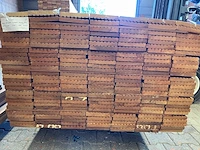 Guyana teak vlonderplanken 2150x145x21mm (100x) - afbeelding 3 van  4