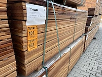 Guyana teak vlonderplanken 2150x145x21mm (89x) - afbeelding 4 van  4