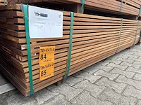 Guyana teak vlonderplanken 2450x145x21mm (56x) - afbeelding 4 van  4