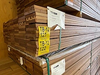 Guyana teak vlonderplanken 2750x145x21mm (50x) - afbeelding 4 van  4