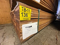 Guyana teak vlonderplanken 3650x145x21mm (105x) - afbeelding 4 van  4