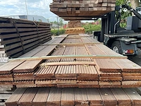 Guyana teak vlonderplanken 3650x145x21mm (32x) - afbeelding 3 van  3
