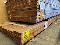 Guyana teak vlonderplanken 4250x145x21mm (78x) - afbeelding 4 van  4
