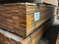 Guyana teak vlonderplanken (antislip) 3350x145x21mm (75x) - afbeelding 3 van  3