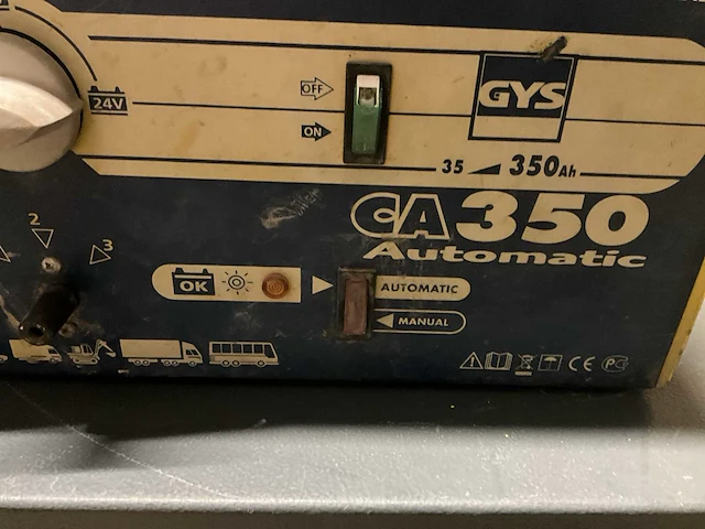 Gys ca 350 automatic acculader - afbeelding 3 van  4