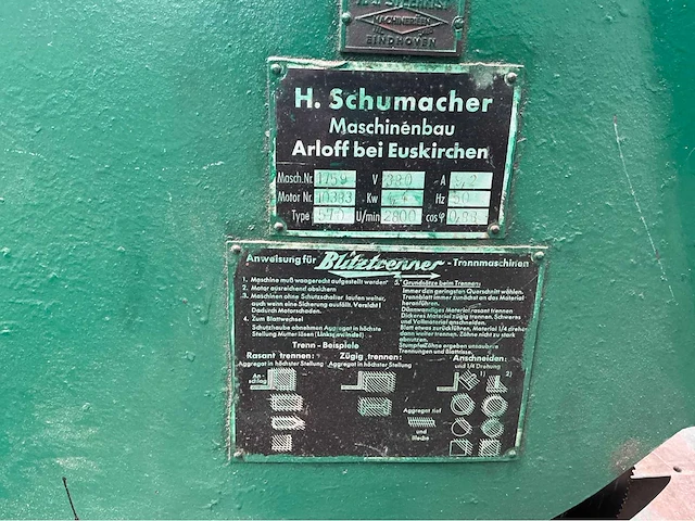 H. schumacher 570 afkortzaag metaal - afbeelding 5 van  11