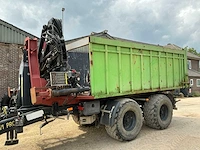 Haakarm afzet container 17 m3, met auto laadkraan hiab - afbeelding 1 van  33