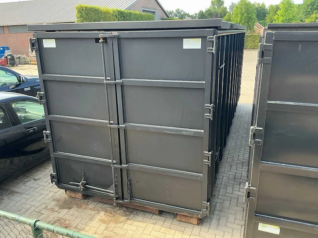 Haakarm afzetcontainer met milieu klep - afbeelding 10 van  15