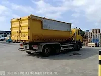Haakarm vrachtwagen scania, p270 6x2 met kraan palfinger tipper 2 met grijper en containerbak, bouwjaar 2005 - afbeelding 3 van  49