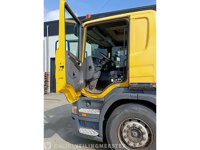 Haakarm vrachtwagen scania, p270 6x2 met kraan palfinger tipper 2 met grijper en containerbak, bouwjaar 2005 - afbeelding 6 van  49