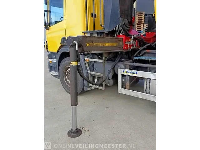 Haakarm vrachtwagen scania, p270 6x2 met kraan palfinger tipper 2 met grijper en containerbak, bouwjaar 2005 - afbeelding 28 van  49