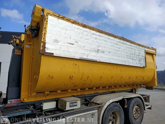 Haakarm vrachtwagen scania, p270 6x2 met kraan palfinger tipper 2 met grijper en containerbak, bouwjaar 2005 - afbeelding 38 van  49